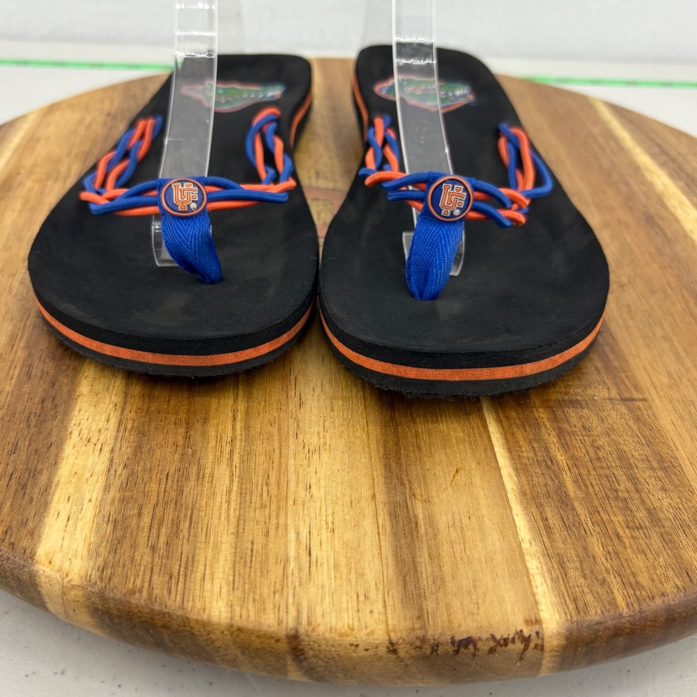 Florida Gators Flip Flops Orange Blue Thong‎ Sandals NCAA College Women's S/M